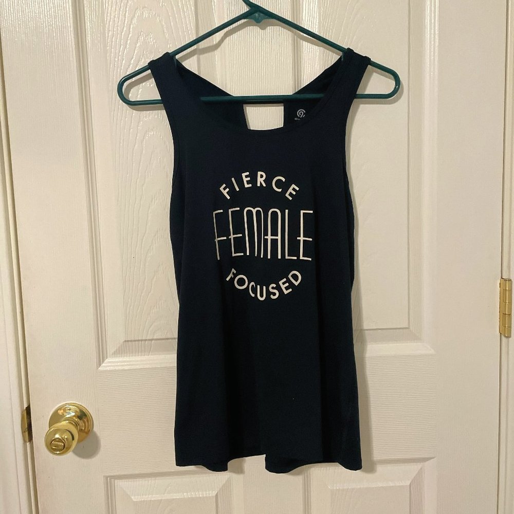Black workout tank